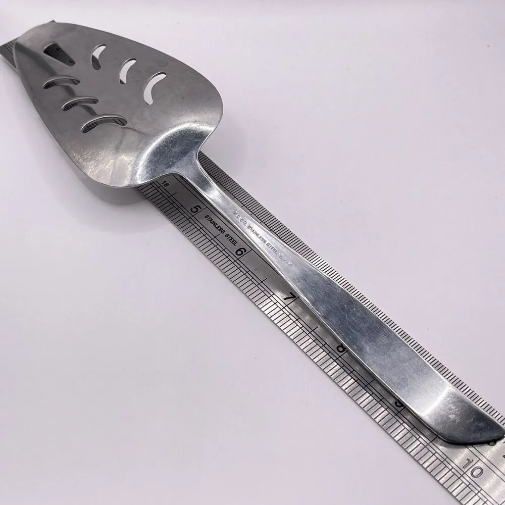 N.S.CO. National Stainless Steel CARLYLE Rose Cake Server Pie Silver Tone